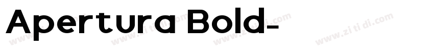 Apertura Bold字体转换